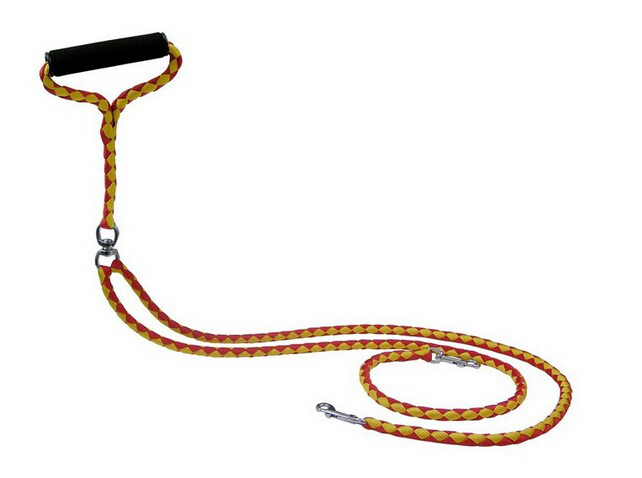 Two - hook woven leash for dog